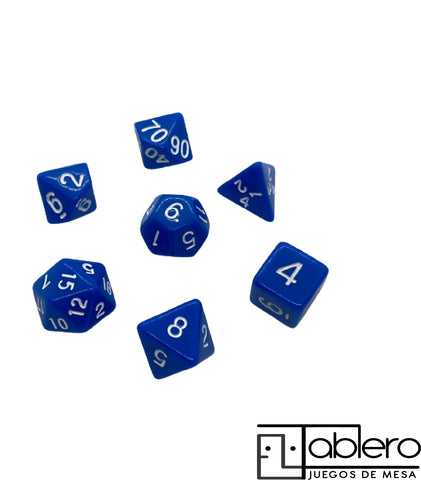Dados Azul Solido