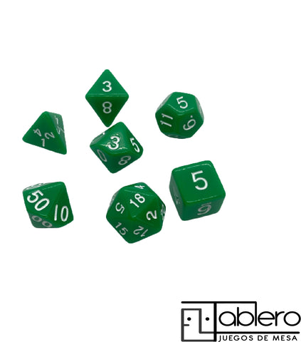Dados Verde Solido
